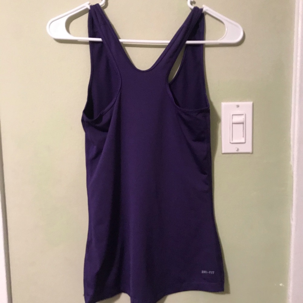 Nike Pro Purple Workout Racerback Tank Too - Picture 5 of 6